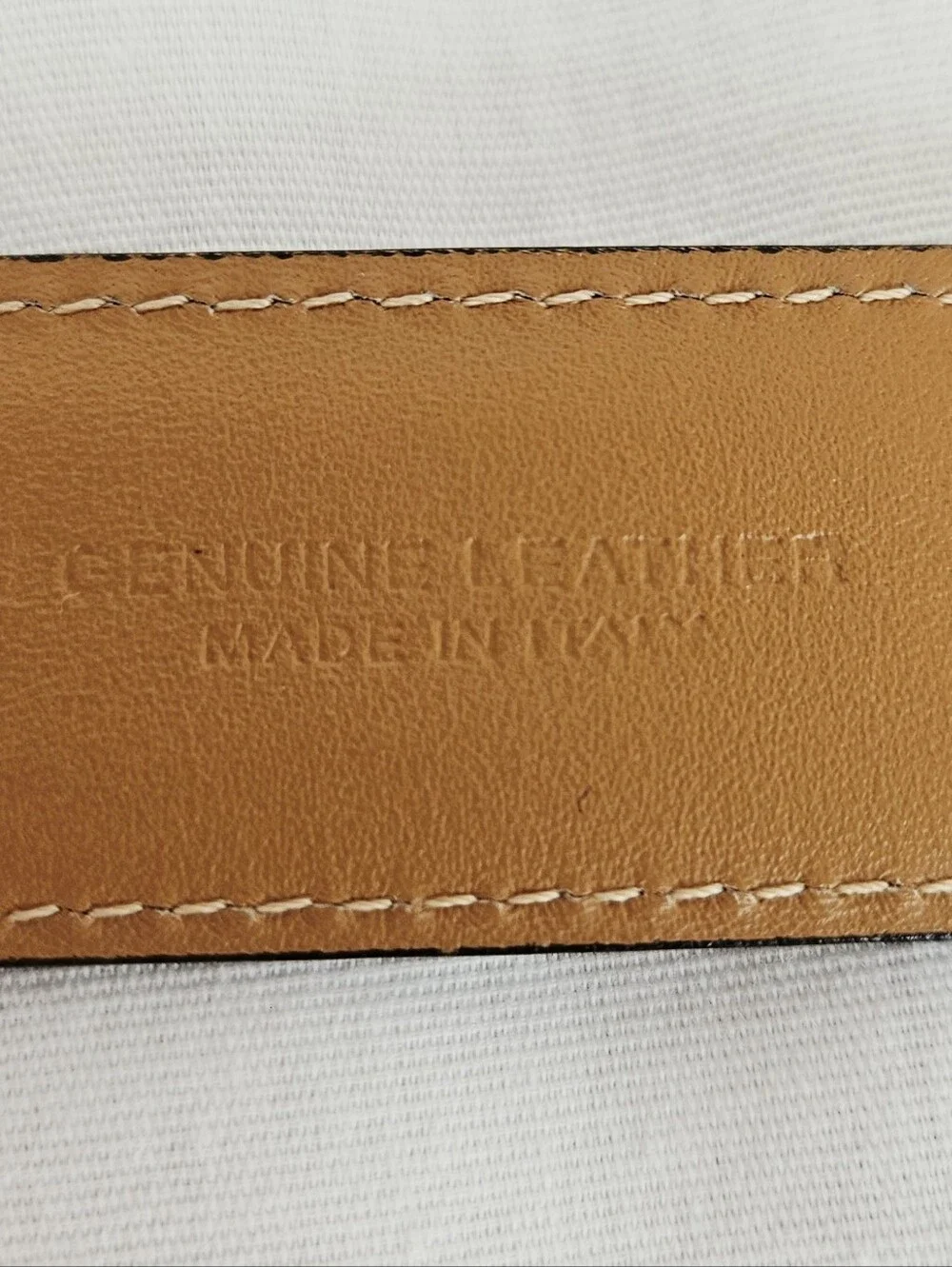 Brooks Brothers Italian Leather Belt Black Leather Wrapped Buckle Medium